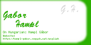 gabor hampl business card